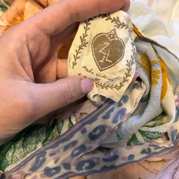 Z&L floral bathing suit coverup or dress with tassels - Picture 9 of 12